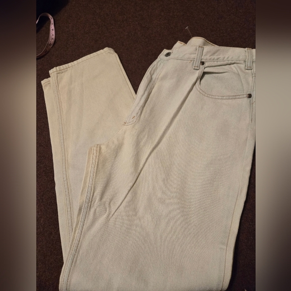 NEW Vintage Bill Blass Men's Jeans Tan with Blue Tone 38x34 - Picture 8 of 11